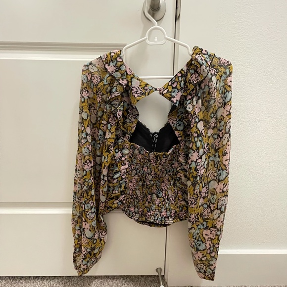 Free People Floral Blouse - Picture 6 of 7